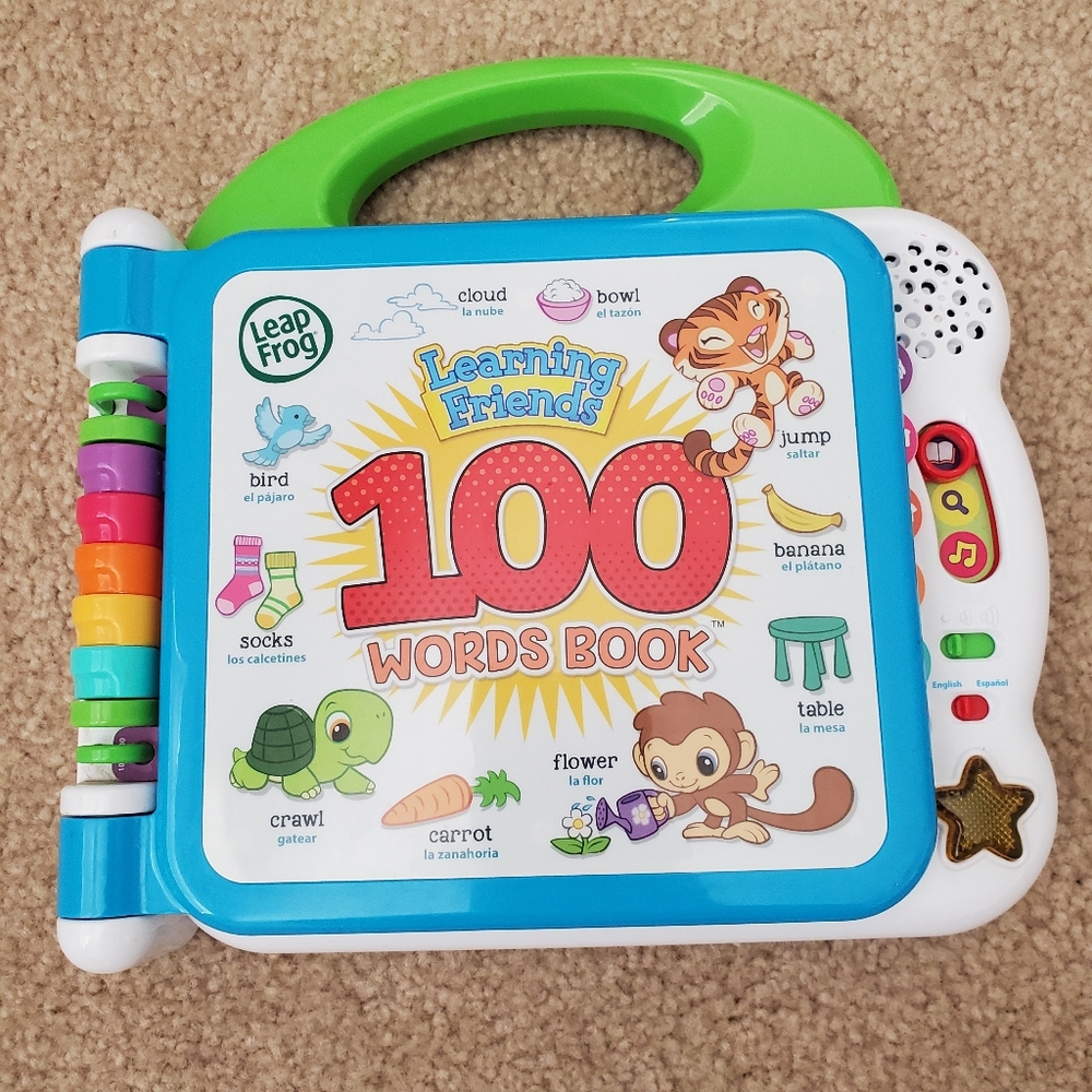 Leap Frog 100 Words Book, English and Spanish Touch reader